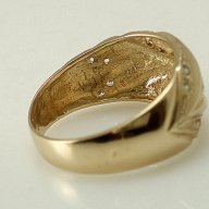 златен пръстен -голям колан - 3.71  грама/ размер №56-56.5, снимка 4 - Пръстени - 15733235