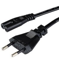 Нов захранващ кабел за касетофон, лаптоп, снимка 1 - Кабели и адаптери - 22240759