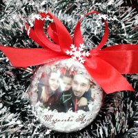 Коледна топка с лична снимка, снимка 4 - Коледни подаръци - 23461288