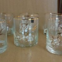 сервиз чаши за уиски с златен кант , снимка 3 - Антикварни и старинни предмети - 22097497