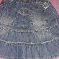 Дънкова и джинсова пола, снимка 2 - Детски рокли и поли - 24570543