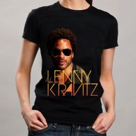 New! Дамска тениска LENNY KRAVITZ ROCK с къс ръкав! Поръчай модел с твоя снимка!, снимка 1 - Тениски - 11134372