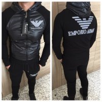 Мъжки спортен екип Armani black, снимка 1 - Спортни дрехи, екипи - 20861309
