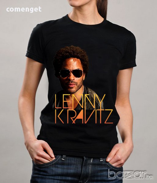 New! Дамска тениска LENNY KRAVITZ ROCK с къс ръкав! Поръчай модел с твоя снимка!, снимка 1