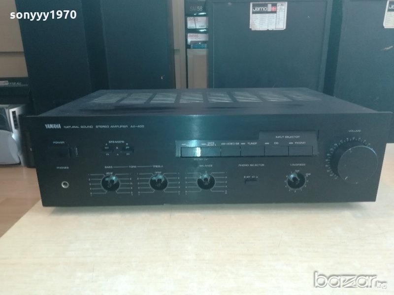 &yamaha ax-400 made in japan-stereo amplifier-внос швеицария, снимка 1
