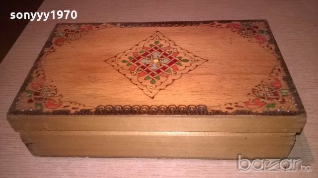дървена ретро кутия-24х14х7см, снимка 2 - Колекции - 19681245