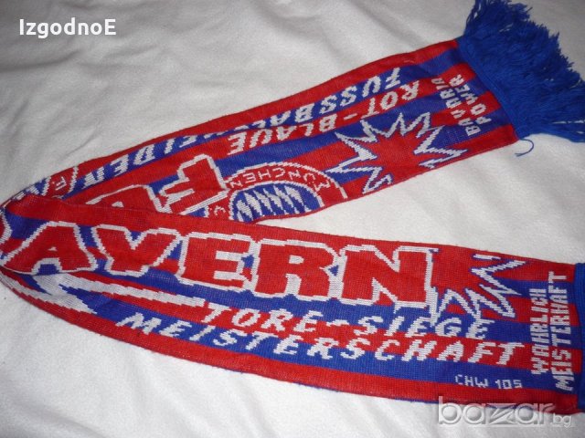 Оригинален футболен шал на Байерн Мюнхен, снимка 3 - Фен артикули - 20383483