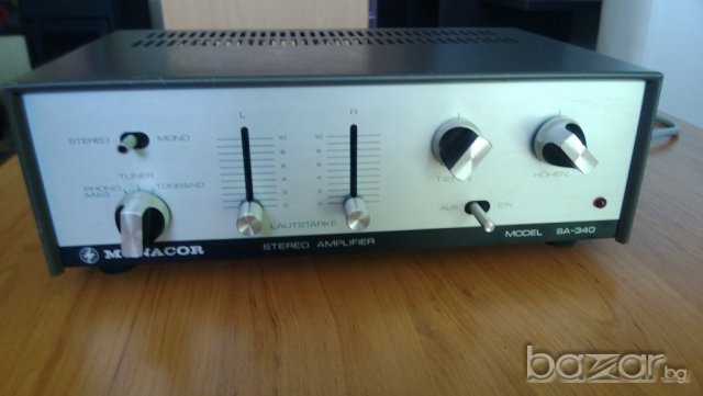 monacor sa-340-stereo amplifier-внос швеицария, снимка 4 - Ресийвъри, усилватели, смесителни пултове - 8116721