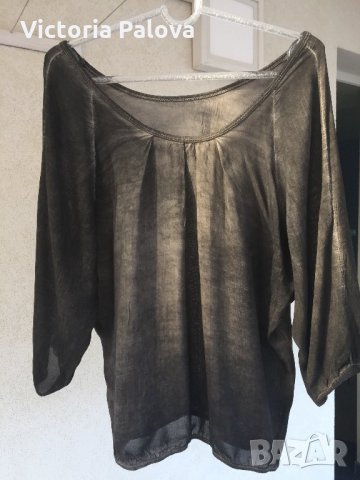 Копринена блузка Италия, снимка 2 - Ризи - 22520626
