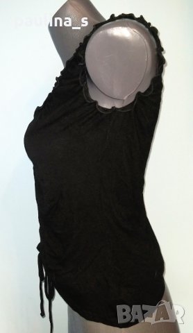 Еластична блуза с къдри тип бюстие / унисайз , снимка 3 - Корсети, бюстиета, топове - 25824907