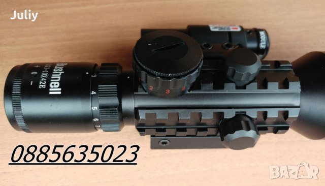 Оптика с лазерен прицел /модел M9 3-10x42/, снимка 12 - Оборудване и аксесоари за оръжия - 13547010