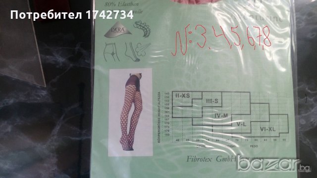 Фини фигурални дамски чорапогащи, снимка 4 - Бельо - 20680441