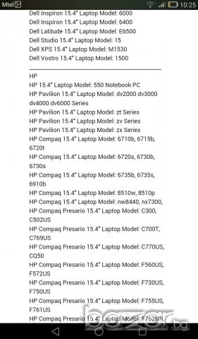 матрица-мат 15.4" за много модели лаптопи, снимка 9 - Монитори - 16766340