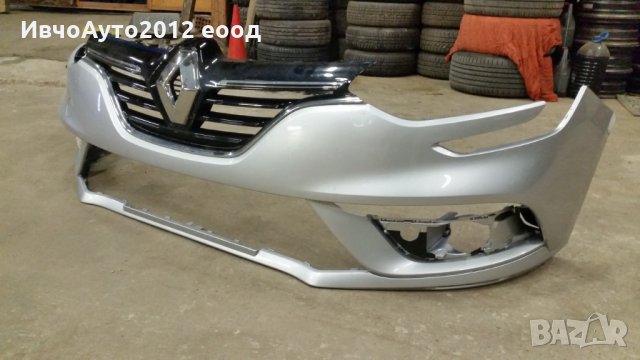 Броня предна Renault megane Рено меган от 2016 г к-т с решетка и емблема Оригинална , снимка 8 - Части - 24840629