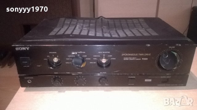 sony ta-f220 stereo amplifier-за ремонт/части-внос швеицария, снимка 5 - Ресийвъри, усилватели, смесителни пултове - 22301676