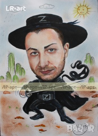 Рисувам ръчно КАРИКАТУРИ, ШАРЖ , снимка 12 - Картини - 23324902