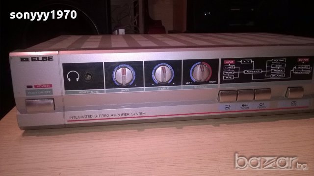 Elbe am-260 stereo amplifier-made in korea-внос швеицария, снимка 5 - Ресийвъри, усилватели, смесителни пултове - 14496950
