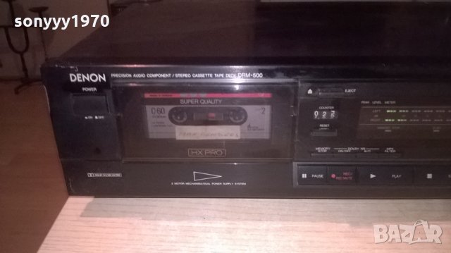 denon drm-500 deck hx pro/2motor/bias fine-made in japan, снимка 10 - Декове - 24522989
