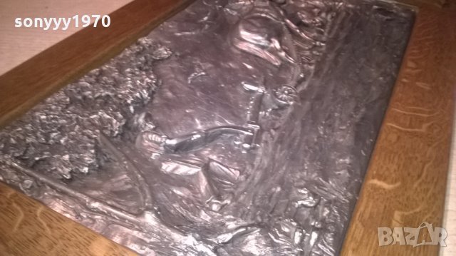 тежка картина-оран-дърво/олово-внос швеицария, снимка 11 - Колекции - 24148125