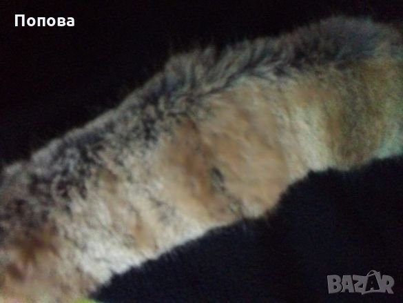 Уникална шапка  с шал естествен косъм чинчила и полар, снимка 3 - Шапки - 22939135