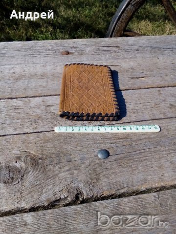 Кожен портфейл,портмоне, снимка 2 - Антикварни и старинни предмети - 19581545