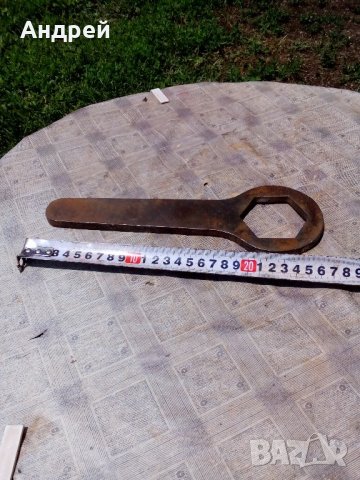 Старинен гаечен ключ #2, снимка 3 - Антикварни и старинни предмети - 22130373