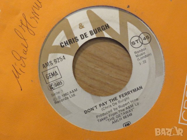 малка грамофонна плоча - Chris the Burgh - living of the island   изд.80те г., снимка 2 - Грамофонни плочи - 24855014