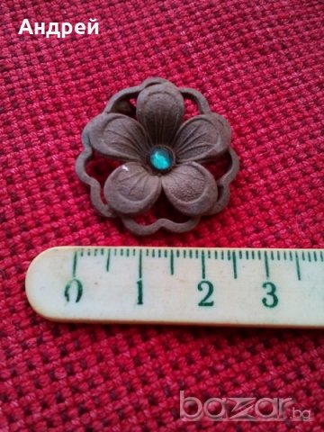 Старинна брошка, снимка 2 - Антикварни и старинни предмети - 17274215