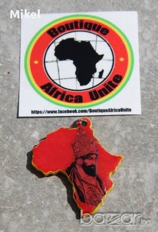 Africa Medallion Медальон Африка : Emperor King Haile Selassie, снимка 1 - Колиета, медальони, синджири - 12136000