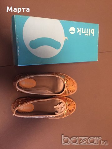 Обувки Blink тип балеринки със златни пайети, снимка 3 - Дамски ежедневни обувки - 19005973