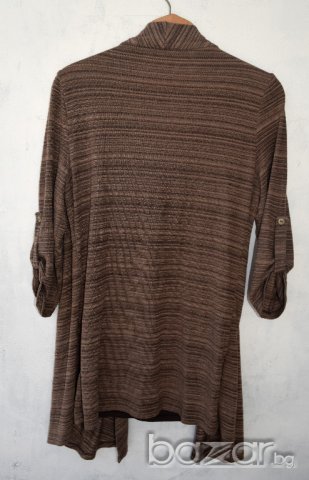 Orsay дамска туника жилетка кафява еластична, снимка 2 - Жилетки - 20617815