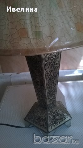 метална нощна лампа , снимка 4 - Настолни лампи - 16276435