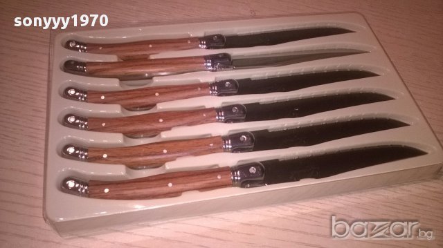 Laguiole-6бр маркови ножа-нови и в опаковка-внос швеицария, снимка 5 - Колекции - 16886694