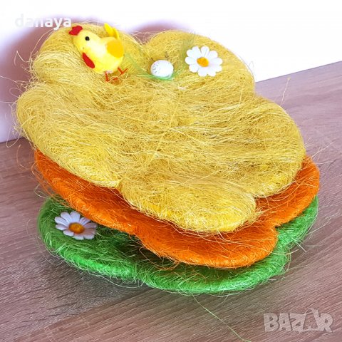 802 Панер за великденски яйца и лакомства с форма на цвете 25см, снимка 5 - Декорация за дома - 24552277