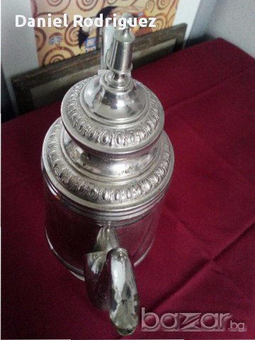 Красива Голяма Изящна Кана , Чайник,Арт Нуво, снимка 5 - Антикварни и старинни предмети - 17229603