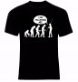 Човешка еволюция Human Evolution Funny Stop Following Me Тениска Мъжка/Дамска S до 2XL, снимка 1 - Тениски - 14568499