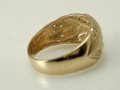 златен пръстен -голям колан - 3.71  грама/ размер №56-56.5, снимка 4