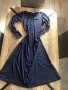 Красива рокля в тъмно синьо, снимка 2