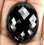 Естествен скъпоценен камън - черен шпинел, снимка 1