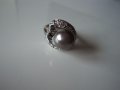 SALE Елегантен пръстен с централно разположена перла, снимка 2