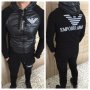 Мъжки спортен екип Armani black, снимка 1 - Спортни дрехи, екипи - 20861309