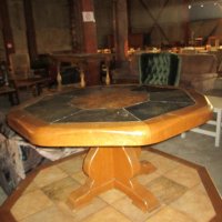 Осмоъгълна маса с каменен плон  - внос от Европа, снимка 5 - Маси - 21122275