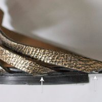 Естествена кожа, дамски сандали цвят бронз, снимка 7 - Сандали - 17553612