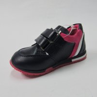 Спортни обувки PONKI естествена кожа т.син/циклама 22/25, снимка 3 - Детски маратонки - 20582982