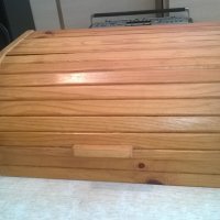 дървена кутия за хляб-лакирана-40х26х17см, снимка 5 - Други - 24849947