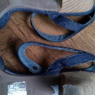 Esprit , летни сандали с ток ,дънкови обувки, снимка 7 - Сандали - 12491663