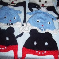 детски ръчно-плетени зимни шапки-3-4г., снимка 4 - Шапки, шалове и ръкавици - 8537025