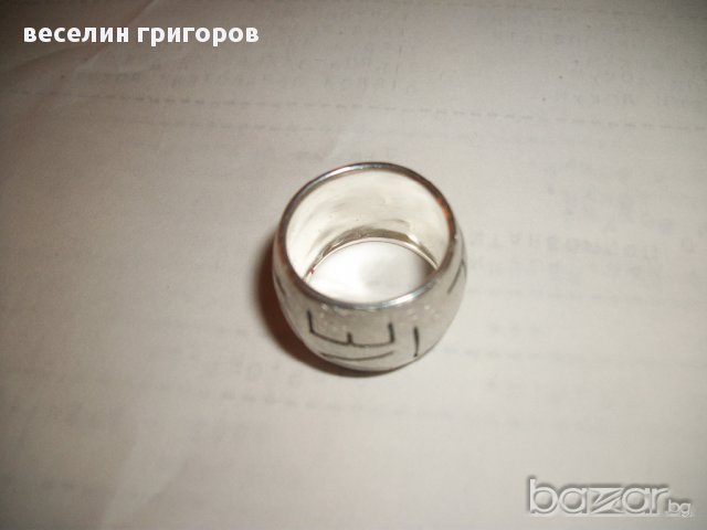 сребърен пръстен, снимка 5 - Пръстени - 10936298