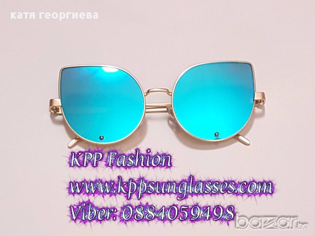 хит слънчеви очила котешки сини огледални, снимка 4 - Слънчеви и диоптрични очила - 16566453