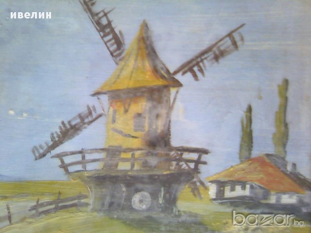картина-вятърна мелница, снимка 4 - Картини - 10500328
